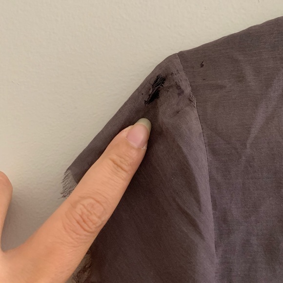 Antik Batik beaded embroidered raw hem top - Picture 8 of 8